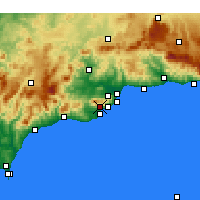 Nearby Forecast Locations - Mijas - Harita