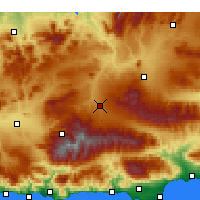 Nearby Forecast Locations - Guadix - Harita