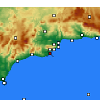 Nearby Forecast Locations - Fuengirola - Harita