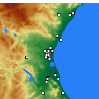 Nearby Forecast Locations - Burjassot - Harita