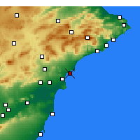 Nearby Forecast Locations - Santa Pola - Harita
