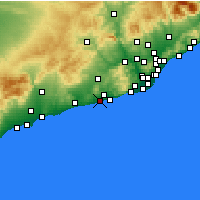 Nearby Forecast Locations - Vilanova i la Geltrú - Harita