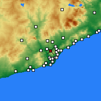 Nearby Forecast Locations - Sant Cugat del Vallès - Harita