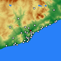 Nearby Forecast Locations - Ripollet - Harita