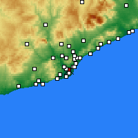 Nearby Forecast Locations - Hospitalet de Llobregat - Harita
