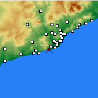 Nearby Forecast Locations - Castelldefels - Harita