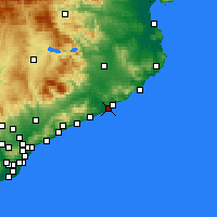 Nearby Forecast Locations - Blanes - Harita