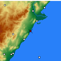 Nearby Forecast Locations - Benicarló - Harita