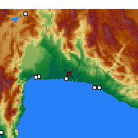 Nearby Forecast Locations - Serik - Harita