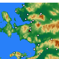 Nearby Forecast Locations - Menderes - Harita