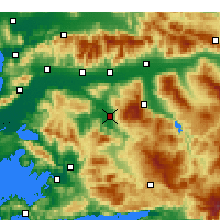 Nearby Forecast Locations - Çine - Harita