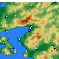 Nearby Forecast Locations - Burhaniye - Harita