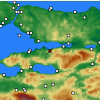 Nearby Forecast Locations - Karamürsel - Harita