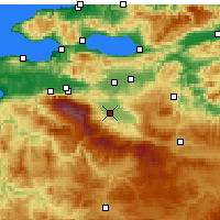 Nearby Forecast Locations - İnegöl - Harita