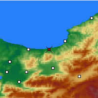 Nearby Forecast Locations - Akçakoca - Harita