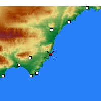 Nearby Forecast Locations - Carboneras - Harita