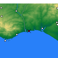 Nearby Forecast Locations - Isla Cristina - Harita