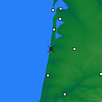 Nearby Forecast Locations - Mimizan - Harita