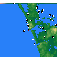 Nearby Forecast Locations - Manukau Harbour Entrance - Harita