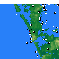 Nearby Forecast Locations - Muriwai - Harita
