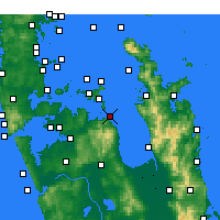 Nearby Forecast Locations - Ōrere Point - Harita