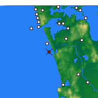 Nearby Forecast Locations - Port Waikato - Harita