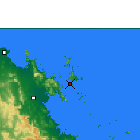 Nearby Forecast Locations - Hamilton Adası - Harita
