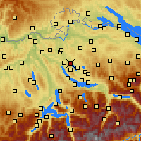 Nearby Forecast Locations - Dübendorf - Harita