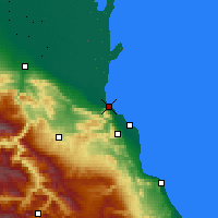 Nearby Forecast Locations - Mahaçkale - Harita