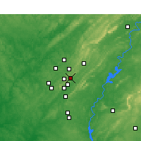 Nearby Forecast Locations - Mountain Brook - Harita