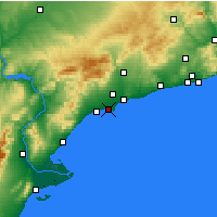 Nearby Forecast Locations - Salou - Harita