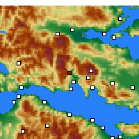 Nearby Forecast Locations - Amfisa - Harita
