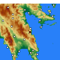 Nearby Forecast Locations - Leonidio - Harita