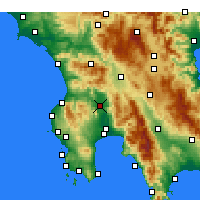 Nearby Forecast Locations - Meligalas - Harita