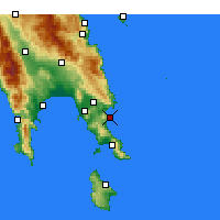 Nearby Forecast Locations - Monemvasia - Harita