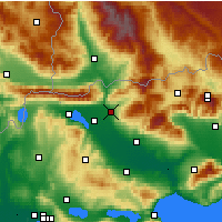 Nearby Forecast Locations - Demirhisar - Harita