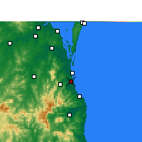 Nearby Forecast Locations - Gold Coast - Harita
