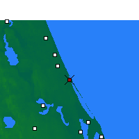 Nearby Forecast Locations - New Smyrna Beach - Harita