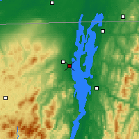 Nearby Forecast Locations - Plattsburgh - Harita