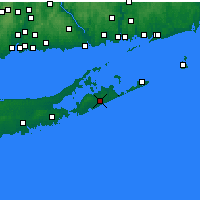 Nearby Forecast Locations - East Hampton - Harita