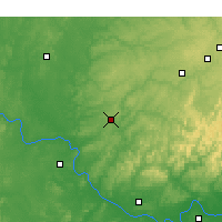 Nearby Forecast Locations - Tahlequah - Harita