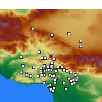 Nearby Forecast Locations - Canyon Country - Harita