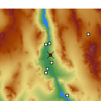 Nearby Forecast Locations - Fort Mohave - Harita