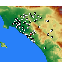 Nearby Forecast Locations - Laguna Hills - Harita