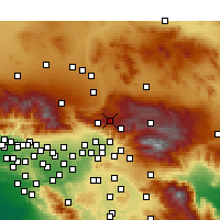 Nearby Forecast Locations - Lake Arrowhead - Harita