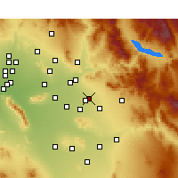 Nearby Forecast Locations - Mesa - Harita