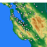 Nearby Forecast Locations - Mountain View - Harita