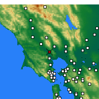 Nearby Forecast Locations - Petaluma - Harita