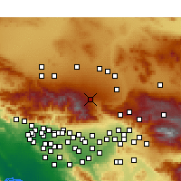 Nearby Forecast Locations - Phelan - Harita