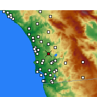 Nearby Forecast Locations - Poway - Harita